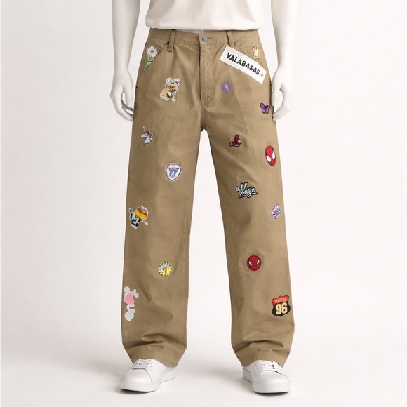 Wrangler Tan Patchwork Cargo Pants
